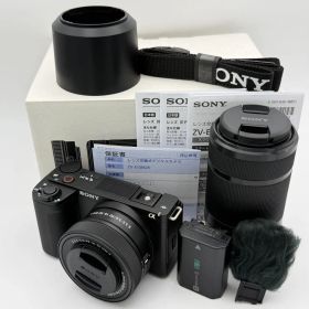 【ほぼ新品】SONY VLOGCAM ZV-E10M2X ダブルズームレンズキット ZV-E10 Ⅱ ソニー ブラック