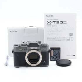 【ショット数1,235】FUJIFILM X-T30 III ボディ チャコールシルバー｜APS-C ミラーレス一眼 X-Trans CMOS 4 6.2K動画対応 富士フイルム【中古】