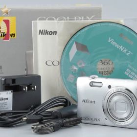 【中古】Nikon ニコン COOLPIX S3600 クリスタルシルバー コンパクトデジタルカメラ 元箱付き