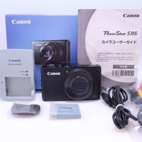 【極美品】Canon Powershot S95 (PSS95) 1000万画素高感度CCD 光学3.8倍ズーム 広角28mm 3.0型液晶 F2.0 デジタルカメラ