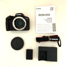 【動作品】キヤノン EOS R50 ボディ ブラック ミラーレスカメラ