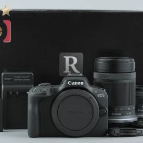 【中古】Canon キヤノン EOS R50 ダブルズームキット ブラック 元箱付き