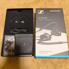 【美品】SENNHEISER IE 100 PRO ブラック 有線イヤホン