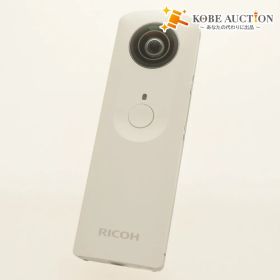 ■ リコー 360度カメラ RICOH THETA ホワイト 全天球イメージ 撮影デバイス コンパクトデジタル 付属品付き 動作確認済み
