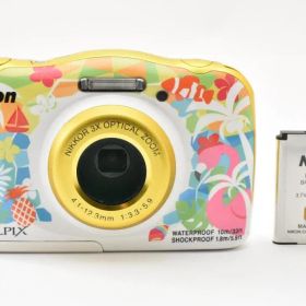【リゾート柄】 COOLPIX W150 防水 Nikon デジカメ A0697