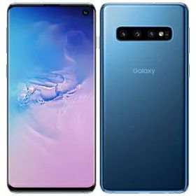 【中古】Bランク【やや傷や汚れあり】 SIMロック解除済 白ロム au Galaxy S10 SCV41 プリズムブルー blue SAMSUNG ネットワーク利用制限〇