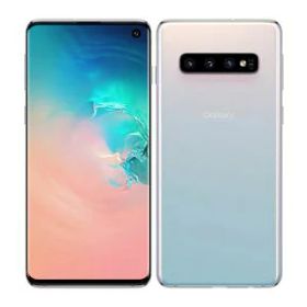 【中古】Bランク【やや傷や汚れあり】 SIMロック解除済 白ロム au Galaxy S10 SCV41 プリズムホワイト white SAMSUNG ネットワーク利用制限〇