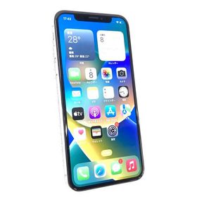 中古 Apple iPhoneX 64GB シルバー A1902 MQAY2J/A SIMフリー