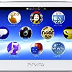 【中古】PlayStation Vita (プレイステーション ヴィータ) 3G/Wi‐Fiモデル クリスタル・ホワイト (限定版) (PCH-1100 AB02)（メーカー生産終了）