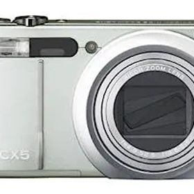 【中古】RICOH ハイブリッドAFシステム搭載 光学10.7倍ズーム CX5 グリーンシルバー CX5GS