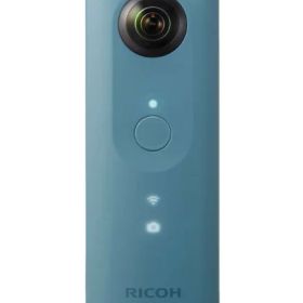 【中古】【1ヶ月保証】 リコー RICOH THETA SC ブルー 全天球カメラ 910743