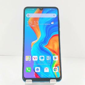 HUAWEI P30 lite MAR-LX2J SIMフリー ピーコックブルー 送料無料 本体 c22105 【中古】