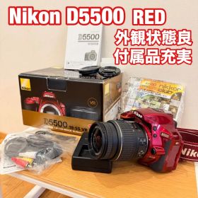 Nikon D5500 レッド 18-55mm VR II レンズキット 箱付