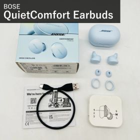 BOSE ボーズ QuietComfort Earbuds 888507-0700 アイスブルー 完全ワイヤレスイヤホン ノイズキャンセリング Bluetooth 5.3 IPX4 最長8.5時間再生 急速充電 マルチポイント 箱・USB-Cケーブル付属 国内