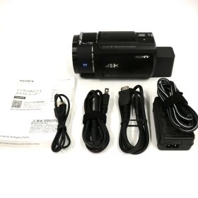 [中古]ソニー 4Kビデオカメラ FDR-AX45A fdr-ax45a-b ブラック [可(C)]