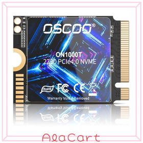 OSCOO 1TB M.2 2230 NVMe SSD, PCIe Gen4x4 内蔵SSD, 最大5200MB/s, 3D NAND, 放熱シール付き, Steam Deck, ASUS ROG Ally, Microsoft Su