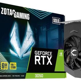 ZOTAC GAMING GEFORCE RTX 3050 6GB SOLO GDDR6 グラフィックボード｜ZTRTX30506GS/ZT-A30510G-10L
