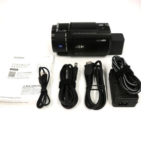 ソニー 4Kビデオカメラ FDR-AX45A fdr-ax45a-b ブラック 整備済みアウトレット品 [中古(C)]