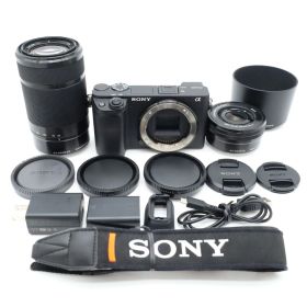 ショット数327枚！【美品】SONY α6400 ILCE-6400Y ブラック ダブルズームレンズキット