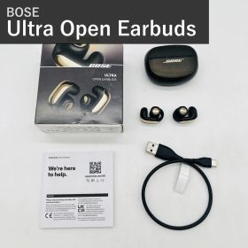 Bose ボーズ Ultra Open Earbuds ウルトラオープンイヤーバッズ 881046-0100 デザートゴールド 完全ワイヤレスイヤホン オープンイヤー 空間オーディオ Bluetooth マイク付 IPX4防滴 最大7.5時間再生 箱付 国内正