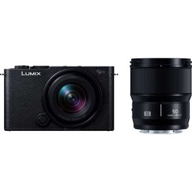 パナソニック フルサイズミラーレス一眼カメラ「LUMIX DC-S9」ダブルレンズキット（ジェットブラック） Panasonic DC-S9W-K返品種別A
