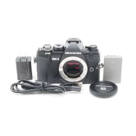 ショット数1,255回！【美品】OM SYSTEM OM-5 ブラック ボディ
