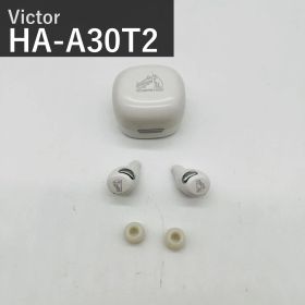 JVCケンウッド Victor ビクター HA-A30T2-W ワイヤレスイヤホン ホワイト 白 Bluetooth Ver.5.3 ノイズキャンセリング 外音取り込み マルチポイント 合計27時間再生 IPX4防水 マイク付き 小型軽量 アプリ対応 国内正規