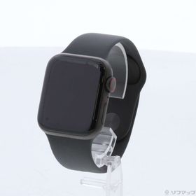 (中古)Apple Apple Watch Series 6 GPS + Cellular 40mm スペースブラックチタニウムケース グレイスポーツバンド(198-ud)