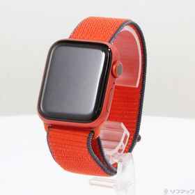 (中古)Apple Apple Watch Series 6 GPS 40mm (PRODUCT)REDアルミニウムケース レッドスポーツループ(258-ud)