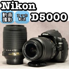 Nikon D5000 ❤️動作確認済 ダブルレンズ スマホ転送 ニコン 一眼レフ