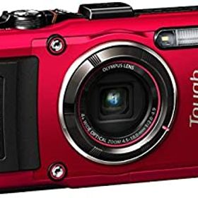 【中古】(非常に良い)OLYMPUS デジタルカメラ STYLUS TG-4 Tough レッド 1600万画素CMOS F2.0 15m 防水 100kgf耐荷重 GPS+電子コンパス&内蔵Wi-Fi TG-4 RED