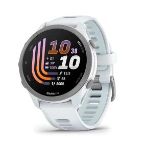 GARMIN(ガーミン)スマートウォッチ Forerunner 170 Whitestone/Cloud Blue スマートウォッチモード 約 10 日間 高精度GPS ランニングウォッチ iOS/Android AMOLEDディスプレイ1.2インチ マラソン 軽量 防水 心拍