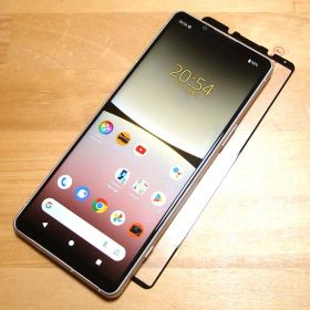 ほぼ無傷XPERIA 5 IV SOG09(W)液晶保護ガラス付 SIMフリー
