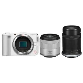 【新品】カメラ キヤノン ミラーレス一眼カメラEOS R50 V ダブルズームキット (ホワイト) [EOSR50VWH-WZK]