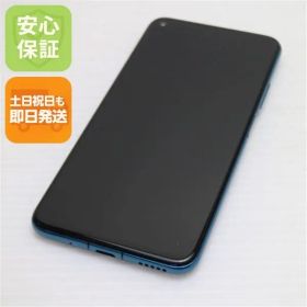 超美品 SIMフリー HUAWEI nova 5T クラッシュブルー スマホ 本体 白ロム 土日祝発送OK