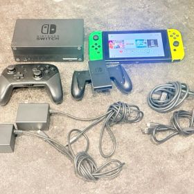 A*様 Nintendo Switch 本体 ネオンイエロー グリーン プロコン