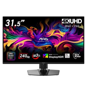 MSI ゲーミングモニター MAG 321UP QD-OLED X24/31.5インチ/240Hz/0.03ms（GTG）/4K UHD（3,840 × 2,160）/QD-OLED/HDMI/DP/FreeSync Premium Pro/HDR/3年保証