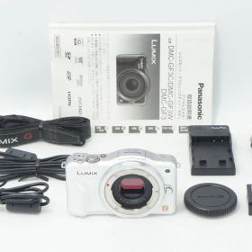 美品 Panasonic パナソニック LUMIX DMC-GF3 ボディ ミラーレス一眼カメラ ホワイト 260909aj