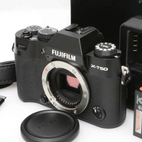 【中古】【美品】富士フイルム FUJIFILM X-T50 ボディ [ブラック]（センサー清掃済み） CA01-D514-4B5 富士フイルム ミラーレス一眼 APS-C Xマウント 高画質 手ブレ補正 高速AF 4K動画 ブラック