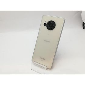 【中古】SHARP docomo 【SIMフリー】 AQUOS R8 クリーム 8GB 256GB SH-52D【府中ル・シーニュ】保証期間１ヶ月【ランクB】