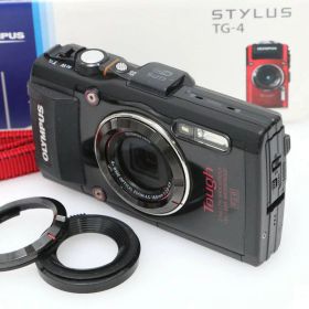 【中古】【お買い得品】オリンパス OLYMPUS STYLUS TG-4 Tough [ブラック] CA01-D525-4B5 オリンパス コンパクトデジタルカメラ 防水 防塵 耐衝撃 GPS 高画質 アウトドア ブラック デジカメ