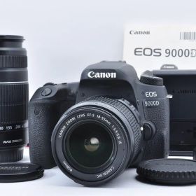 【2ヶ月保証付き】Canon EOS 9000D ダブルズームレンズキット EF-S 18-55mm 55-250mm＃1997