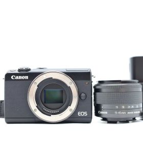 キャノン Canon EOS M100 Black 24.2 MP Digital Camera 15-45mm Lens [美品] #Z6953A