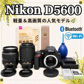 WiFi転送◆Nikon D5600◆一眼レフカメラ◆すぐ使える◆ダブルレンズ