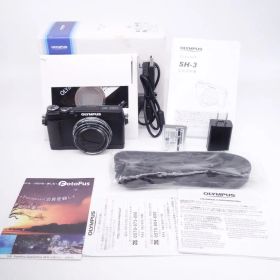 【極上品】オリンパス OLYMPUS コンパクトデジタルカメラ STYLUS SH-3 ブラック [W2608059A]