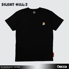 SILENT HILL 2/ ミラ 刺繍アイコン Tシャツ(ブラック) XL