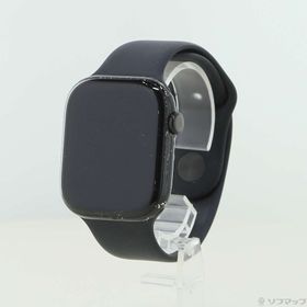 (中古)Apple Apple Watch Series 10 GPS + Cellular 46mm ジェットブラックアルミニウムケース ブラックスポーツバンド(377-ud)