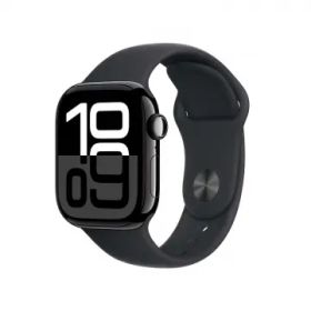 【未使用】Apple Apple Watch Series10 42mm Cellular ジェットブラックアルミニウムケース/ブラックスポーツバンド (S/M) MWX63J/A【神