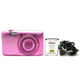 【中古】 Nikon デジタルカメラ COOLPIX S3600 8倍ズーム 2005万画素 アザレアピンク S3600PK 当店保証30日間 人気 ミラーレス 一眼レフ 交換レンズ カメラ