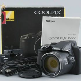 【中古】Nikon ニコン COOLPIX P600 ブラック コンパクトデジタルカメラ 元箱付き